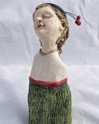 Singer with Bobbles Hat