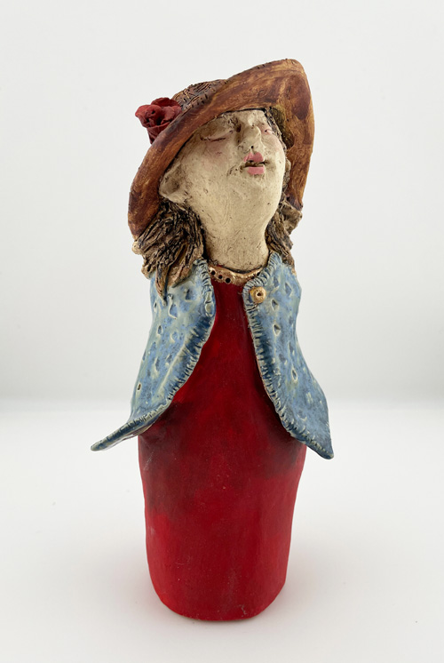 Straw Hat with Flower